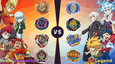베이블레이드 버스트 DB 【팀 다이너마이트 VS DB 레전드】 릴레이 배틀 Beyblade Burst DB ベイブレードバーストDB