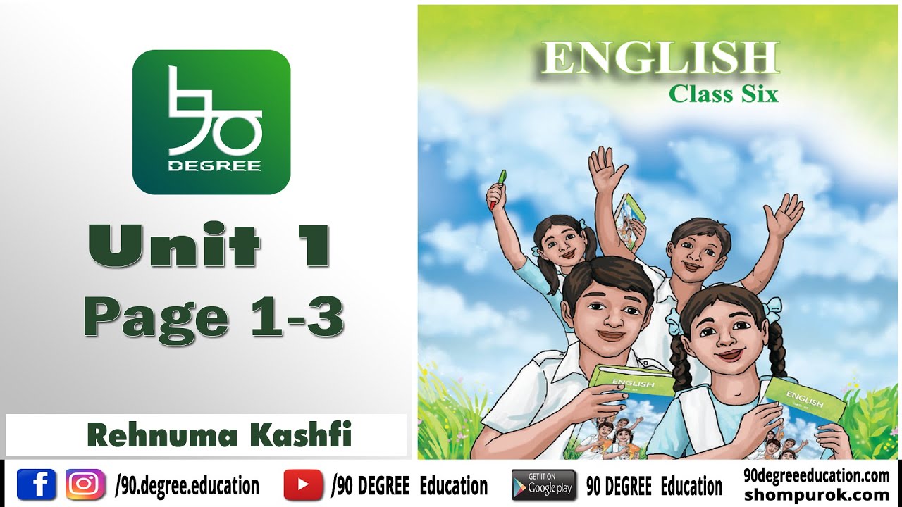 Class 6 English Unit 1 | Page 1-3 | Talking to People | ৬ষ্ঠ শ্রেণির ইংরেজি ইউনিট ১ | 90 DEGREE Edu