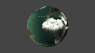 Interactive earth globe big data visualization