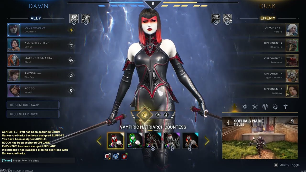 The best jungle carry assassin in Predecessor 2025 is still Countess !