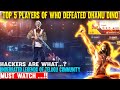 Top 5 players who defeated dhanu dino of free fire configuration perfecta para  samsunga3a5a6a7