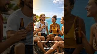 Encontre pessoas perto de você, faça amigos locais com o AppZone 📍#AppZone #GruposLocais #Amizades