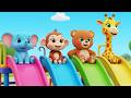 Animals Slide + ABCD Song + More Cartoon Videos | Nursery Rhymes &amp; Kids Songs