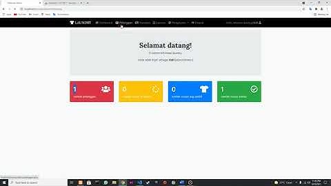 Sistem Informasi Laundry Berbasis Web Menggunakan Bahasa Pemrogramman PHP &  Database MariaDB