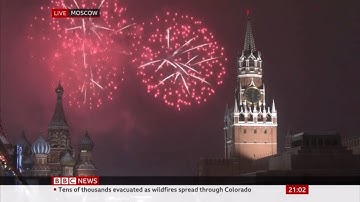 BBC News intro 9pm 31.12.21 MOCK - New Year Moscow