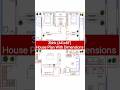 3bhk (44'x48') HousePlan With Dimensions #home #modernhouse #housedesign #architecture #3bhk #house