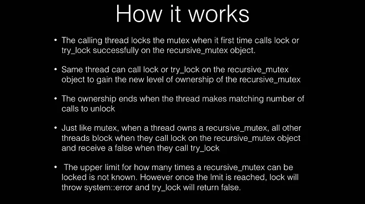 Recursive Mutex Simplified