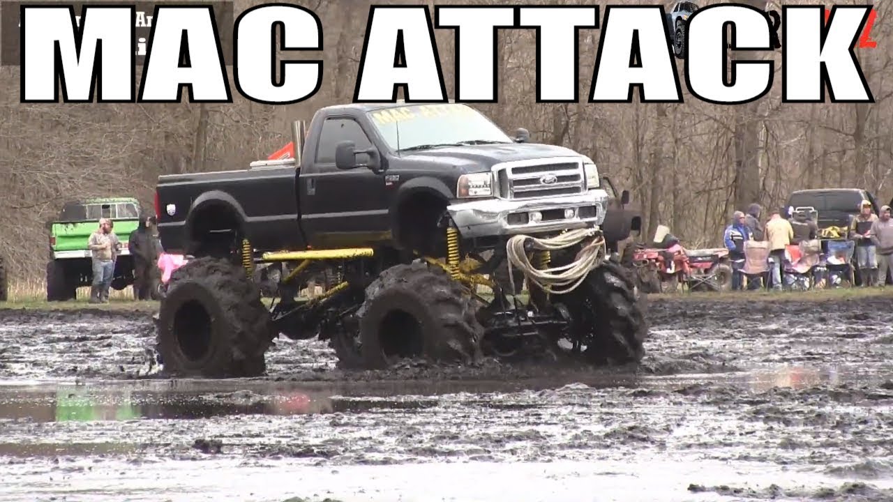 BFE MUD BOG - MAC ATTACK Giant Mega Ford Truck Mudding
