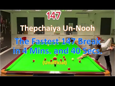 4 Minutes and 37 Seconds! The Fastest 147 Break Ever (Unofficial ...