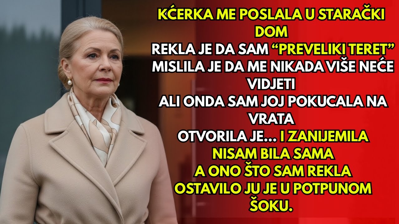 Kćerka me poslala u dom – ali kad sam joj pokucala na vrata, nije mogla vjerovati što vidi...