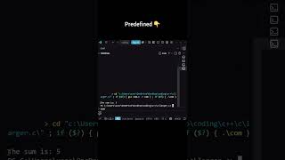 predefined Vs User defined 👇