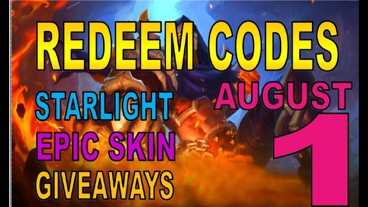 Mobile Legends Redeem Codes - July 29, 2020