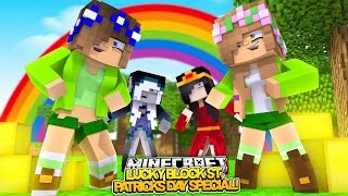 ST. PATRICKS DAY LUCKY BLOCK SPECIAL! Minecraft Little Kelly w/Carly,Ramona & Britney screenshot 4