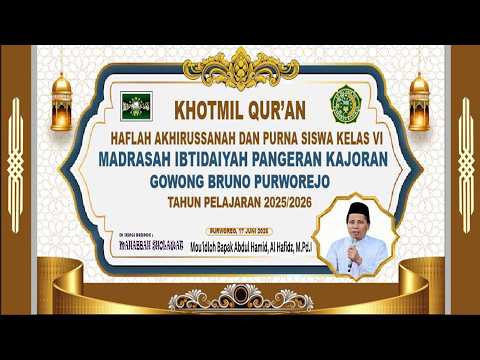 📡PENGAJIAN &  HAFLAH AKHIRUSSANAH  WISUDA PURNA SISWA KELAS VI MI NU PANGERAN KAJORAN, BRUNO, PWR.