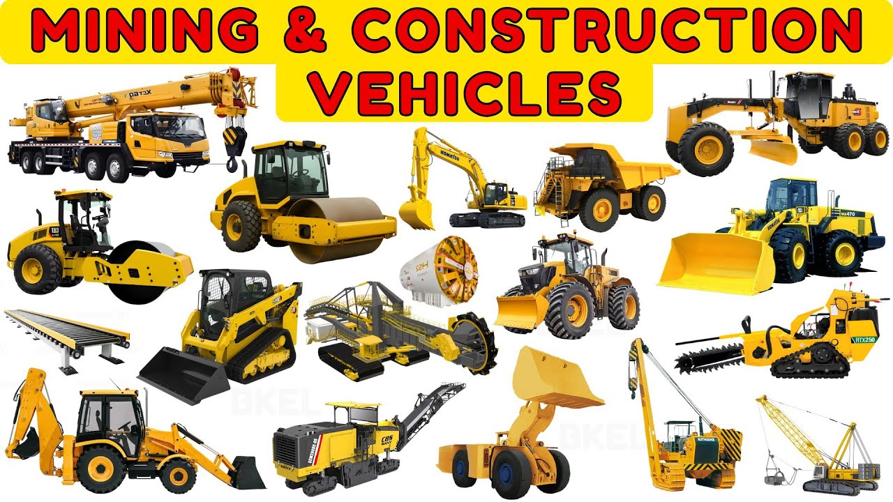 Шахтерская техника для детей ⛏️ | Изучаем большие машины и горнодобывающее оборудование | Обучающ...