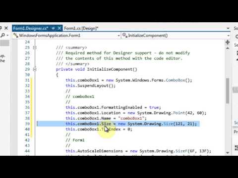 C# combobox - Some basic properties