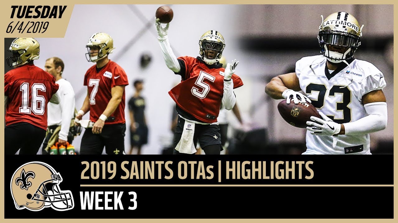 Highlights From Saints OTAs - Week 3 | New Orleans Saints football score