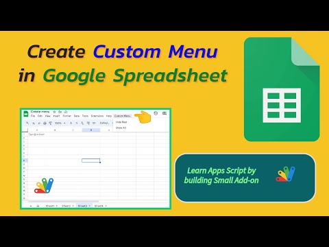 Google Spreadsheets | Create Custom Menu | Apps Script #macros #googlesheets #productivity