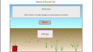 Calculating the speed of sound
