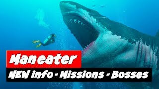 Maneater Gameplay | NEW Details - Bosses + Missions + Armor?