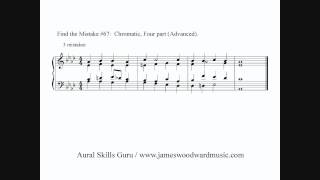 Find the Mistake #67 - Chromatic, 4-part Harmony (Advanced)