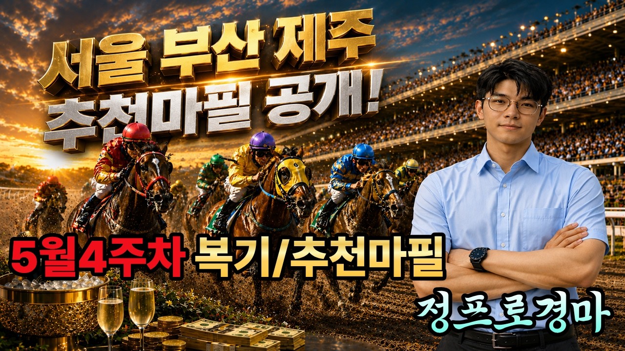 ⚽정프로경마#유튜브/#5월4주차 추천마필🏀서울/부산/제주경마⚽정프로경마🥎오세현경마🚩쓰나미경마⚽부산경마🏐제주인경마⚾선동렬경마🏀제주김기자⚾별대박경마🥎조찬훈경마🏀박수홍경마🏐강백호경마