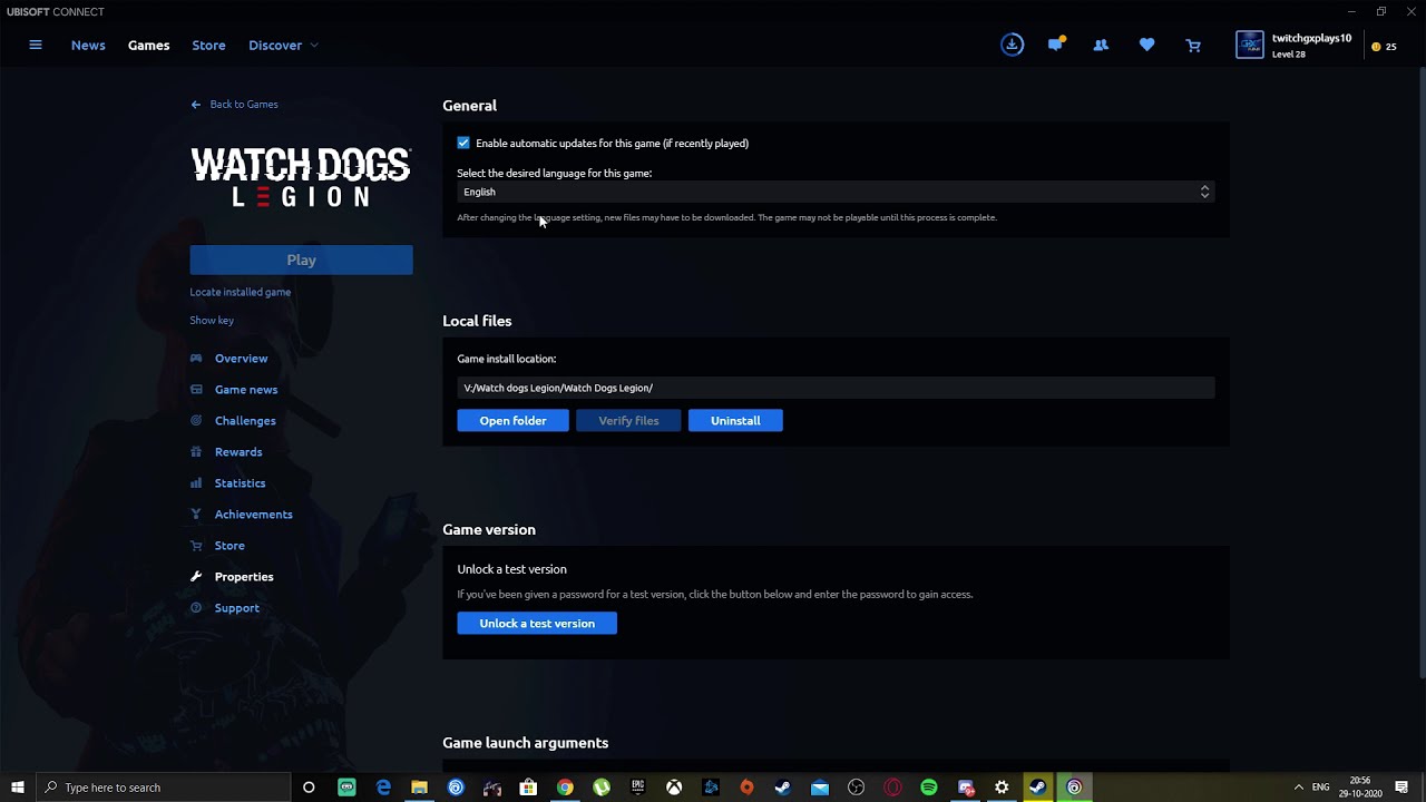 How to fix Watch Dogs Legion Language Error | Easy Fix