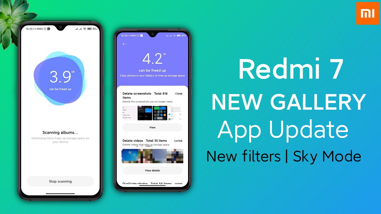 Redmi 7 New Gallery App Update, New Filters, Watermark , Sky Mode, MIUI 12 INDIA