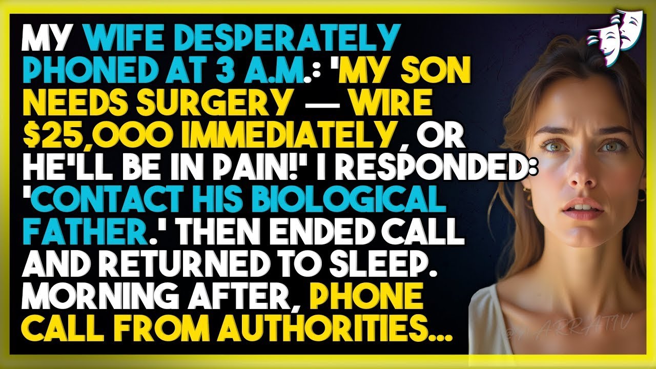 My Wife Demanded $25,000 Overnight For Her Son—But My One Sentence Triggered the Call She