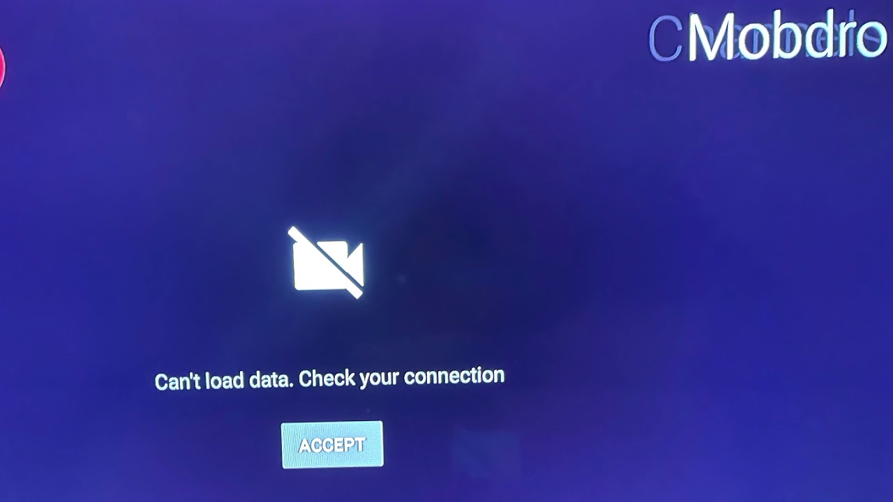 BREAKING NEWS!!..Mobdro check your connection ERROR...
