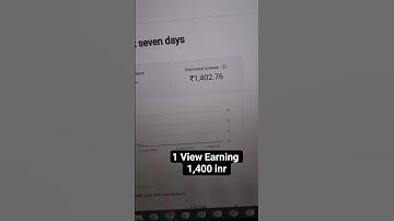 1 View - Earning 1400 inr | Youtube Cpm Live Method - financial Tech