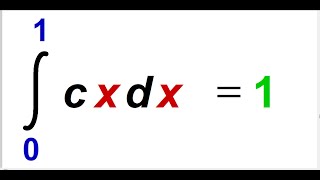 Turning cx into a PDF with normalization--Easy Example!