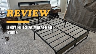 LINSY Full Size Metal Bed Frame - Review 2024