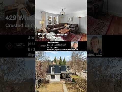 429 Whiterock Avenue, Crested Butte, CO home video tour