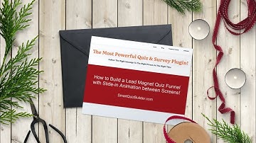 How to create a Lead Magnet Quiz Funnel with Slide In Animation