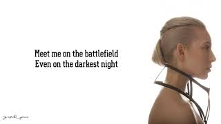 Video thumbnail of "SVRCINA - Meet Me On The Battlefield (Lyrics)"