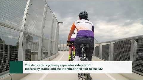 NorthConnex elevated cycleway M2 westbound