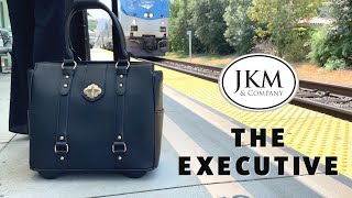 JKM & Company Executive Rolling Laptop Bag Tote Briefcase Wealth