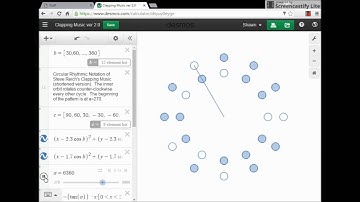 Circular Rhythm Animation with sound using Desmos 5