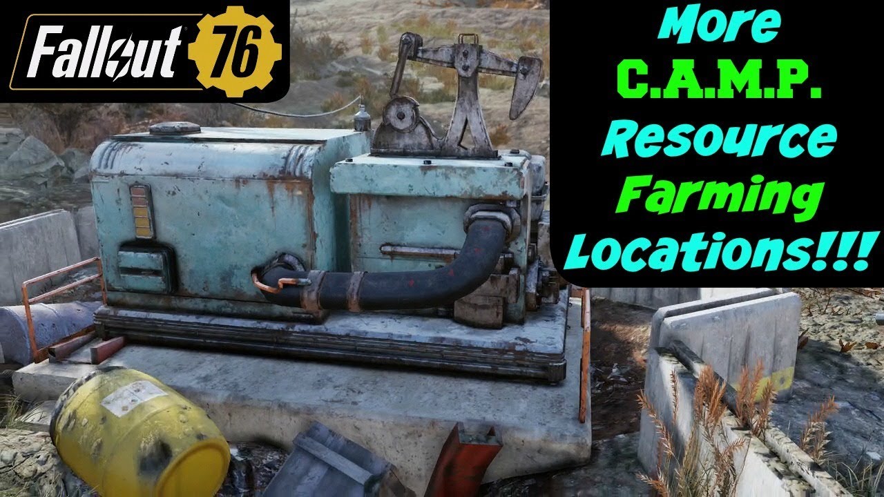Fallout 76: More CAMP Resource Farming Locations!