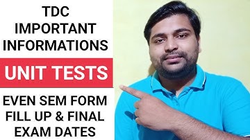 TDC important information | TDC Form fill up & final exam | Assam University | Pranoy Roy