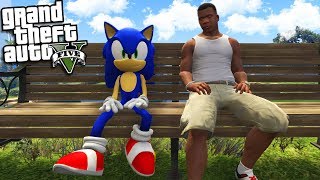 SONIC THE HEDGEHOG meets FRANKLIN (GTA 5 Mods)