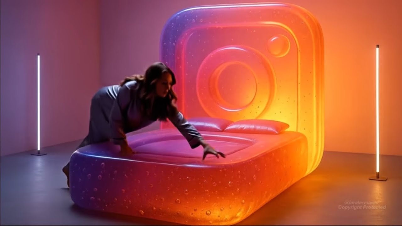 Which Surreal Pop-Art Cushion Would You Choose? 💿📱The Ultimate Oddly Satisfying AI ASMR