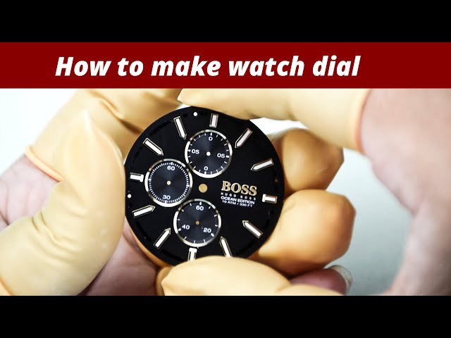 Watch dial featuring Lord of the Rings language – SwissPL Watch