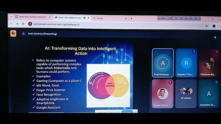 AI, XAI and Education (Part 1). Speaker: Dr Anal Acharya