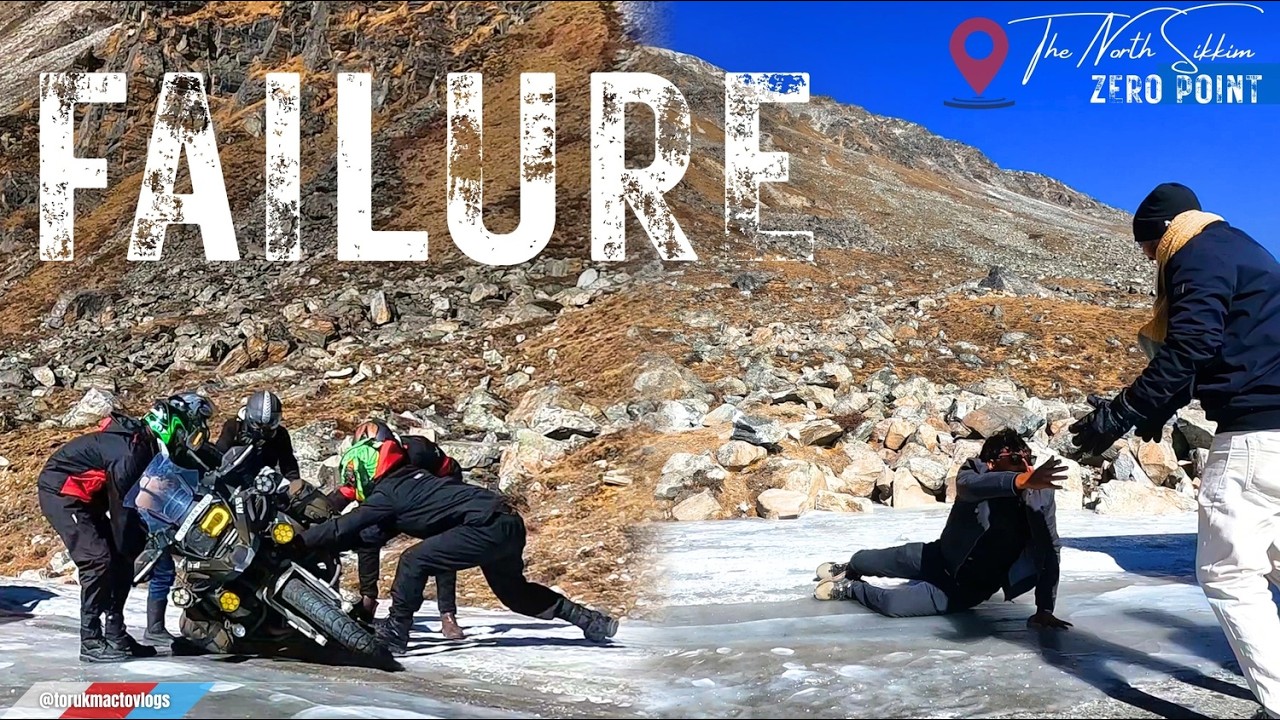 Failed With BMW R1250 GS Adventure 😱 at Zero Point❄️ | North Sikkim Solo Ride