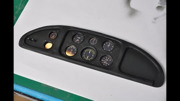 Creating an Auster instrument panel after an abysmal first attempt!