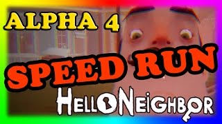 Hello Neighbor Alpha 4 Speedrun 9 Minutes