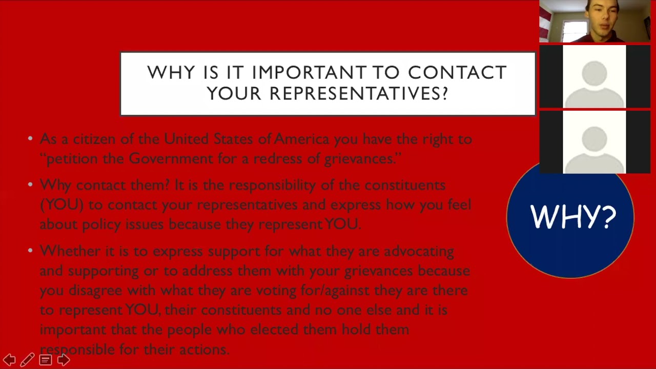 Guide to Contacting Your Representatives
