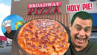 Trying for the first time the Pepperoni New York Style pizza from BROADWAY PIZZA 